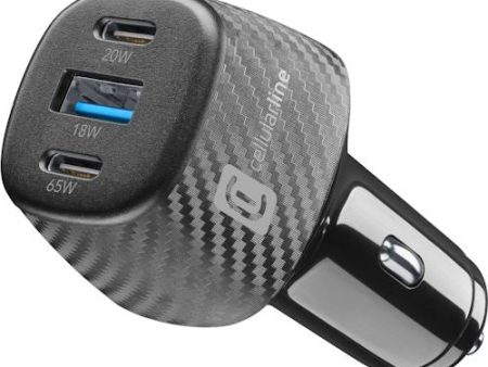 Carregador de Isqueiro Cellularline CBRUSB3PD103WK 103W 2xUSB-C + 1xUSB-A on Sale