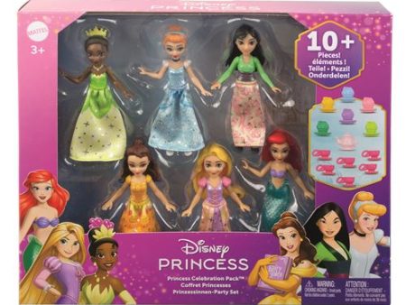 Boneca Princesas Disney - Set Festa de Chá - Pack de 6 Princesas - Mattel Hot on Sale