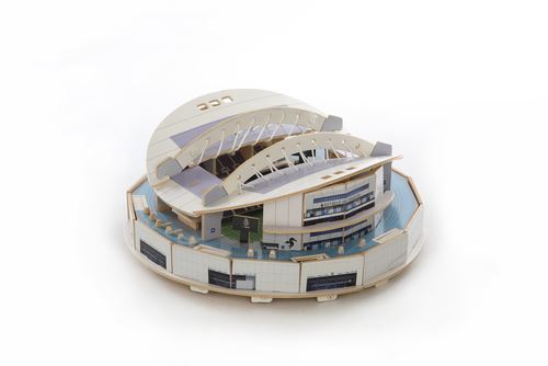 Puzzle 3D em Madeira: Estádio do Dragão com Luz Incluída - Kit Constrói Discount