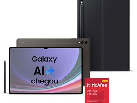 Pack Fnac Tablet Samsung Galaxy Tab S9 Ultra 14.6  Wi-Fi - 256GB - Graphite + Capa Teclado + S Pen + McAfee Internet Security - 3 Dispositivos - 1 Ano Online