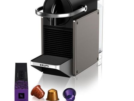 Máquina de Café Cápsulas Nespresso Krups XN306TP3 Pixie Titânio Fashion