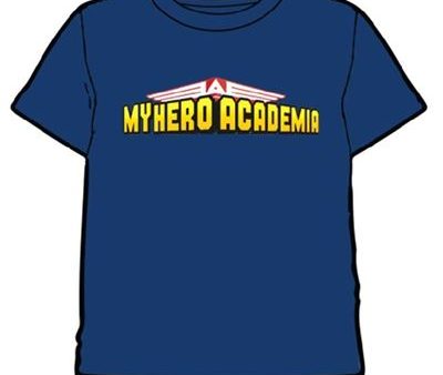 T-Shirt My Hero Academy Logo - Azul Tamanho S - Comic Studio Supply