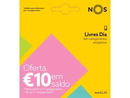 Pack Cartão NOS Livre 5G 2.5€ + 10€ Sale