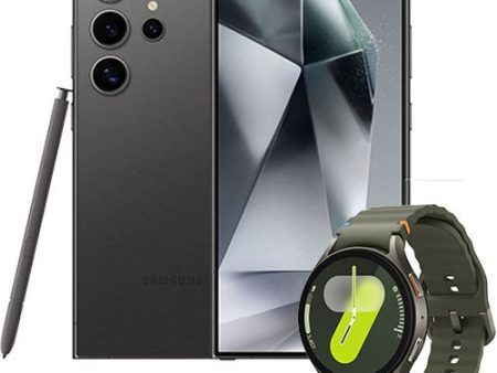 Pack Samsung Galaxy S24 Ultra - 256GB - Preto Titânio + Smartwatch Samsung Galaxy Watch 7 44mm - Verde Online