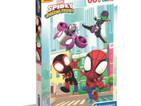 Puzzle Supercolor Maxi Marvel Spidey Amazing Friends - 60 Peças - Clementoni Hot on Sale