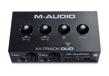 Placa Som M-Track Duo USB M-Audio Online