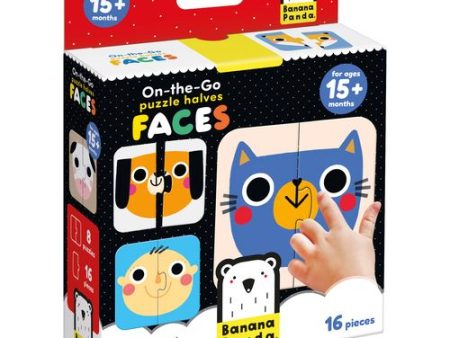 Puzzle On-The-Go Halves Faces - Banana Panda Online now